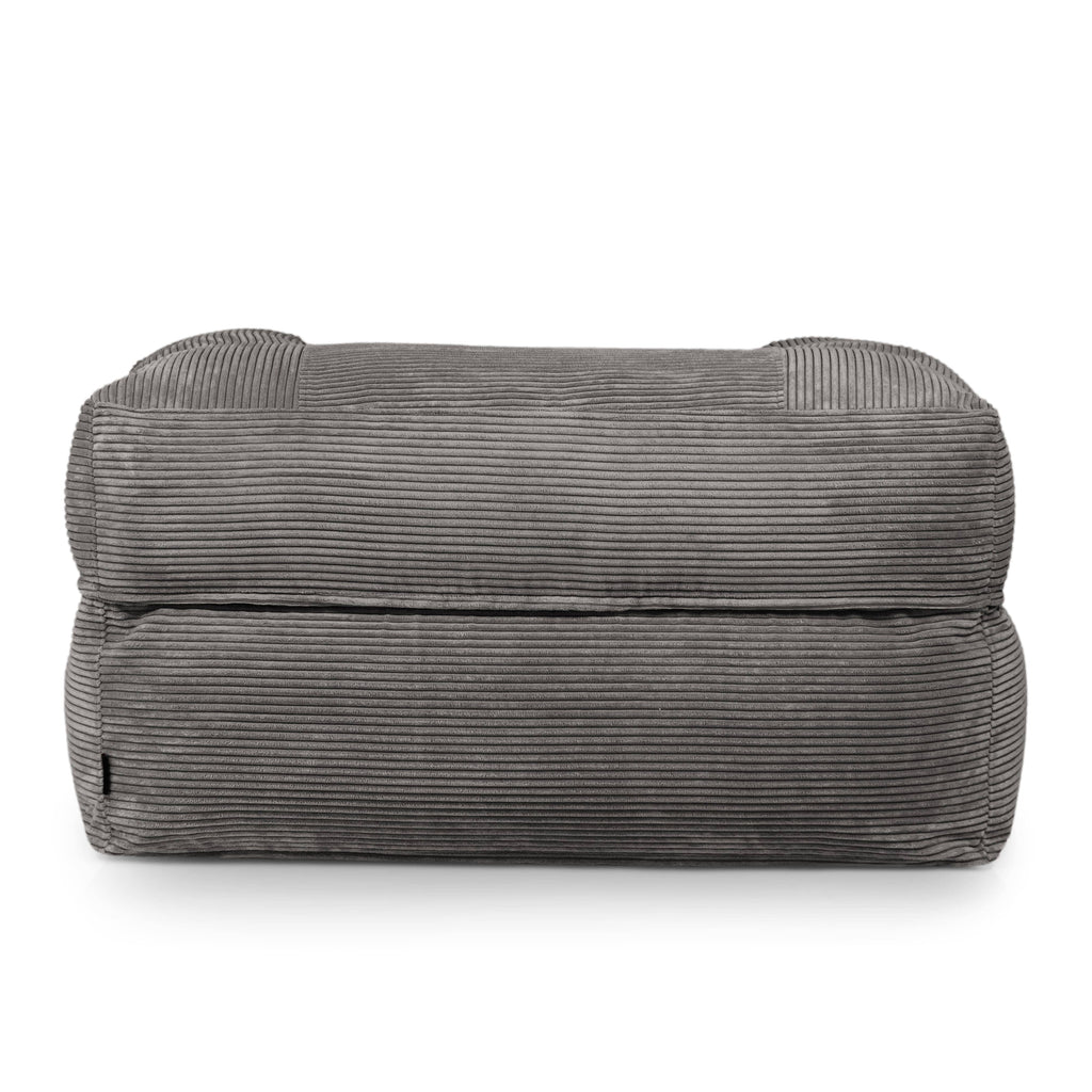 Fauteuil Pouf en Velours Côtelé