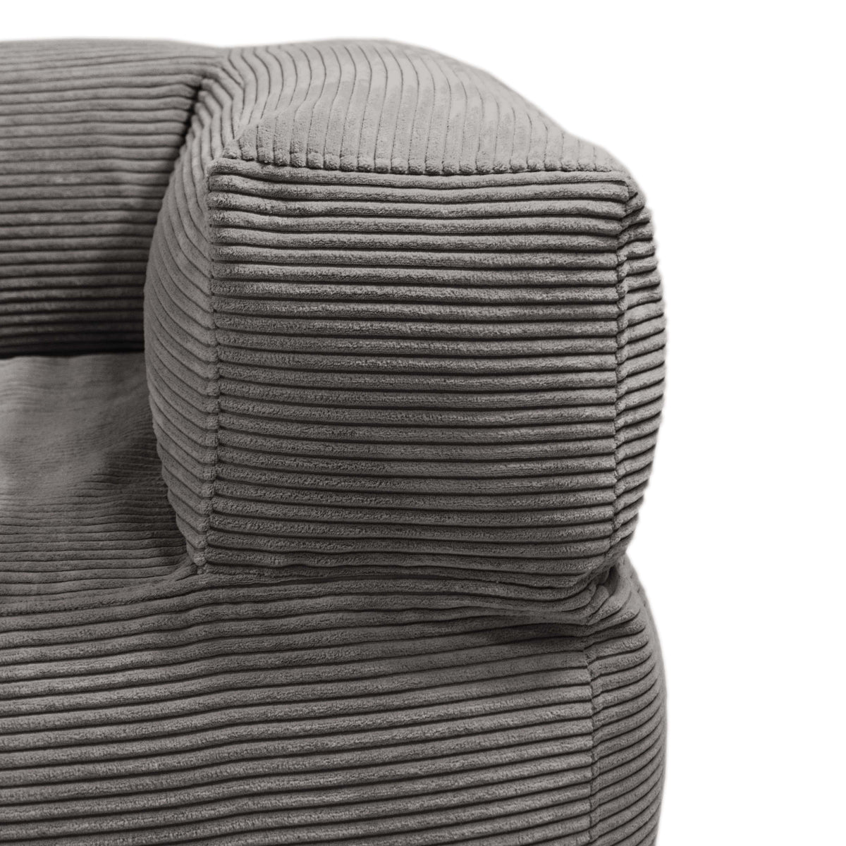 Fauteuil Pouf en Velours Côtelé Image