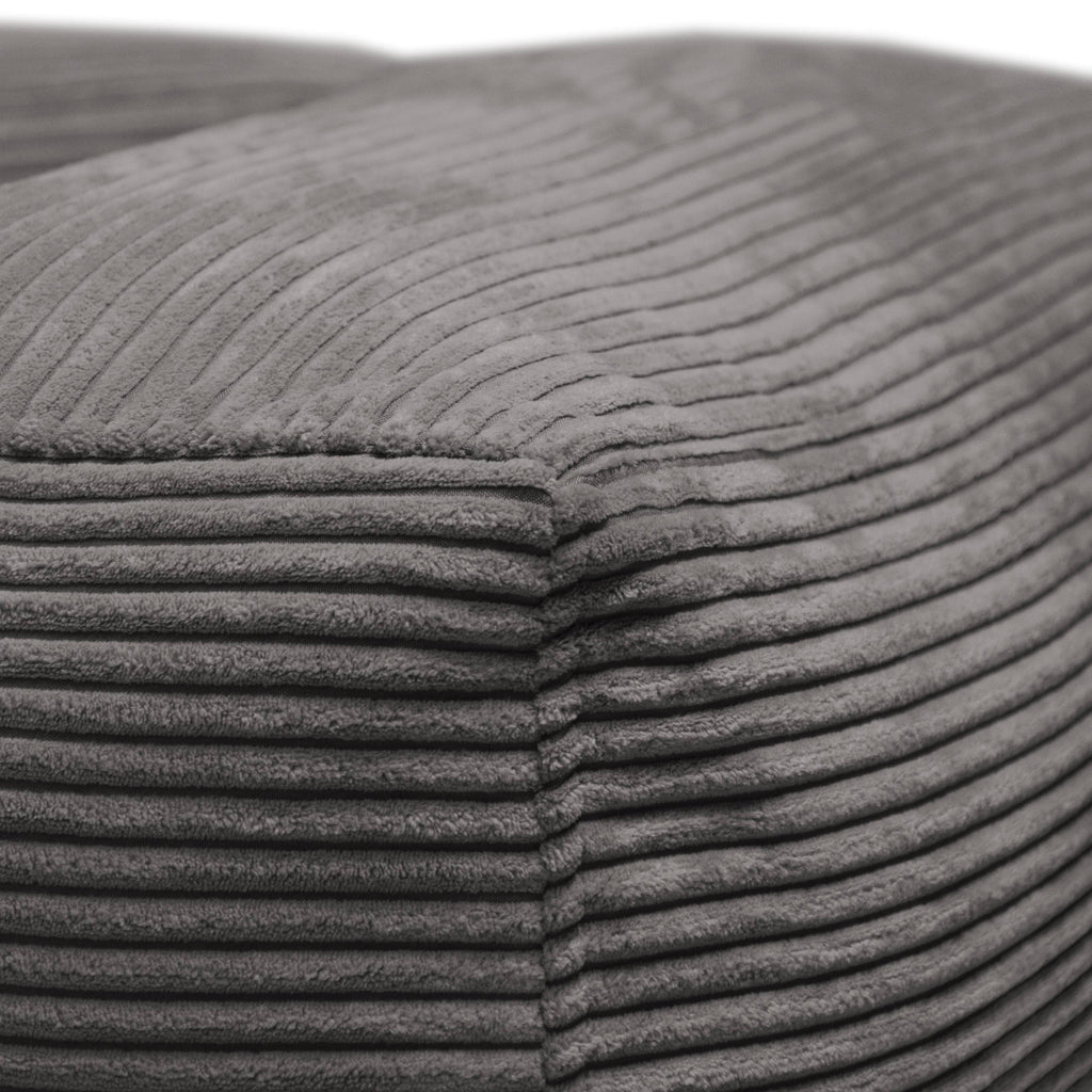 Fauteuil Pouf en Velours Côtelé
