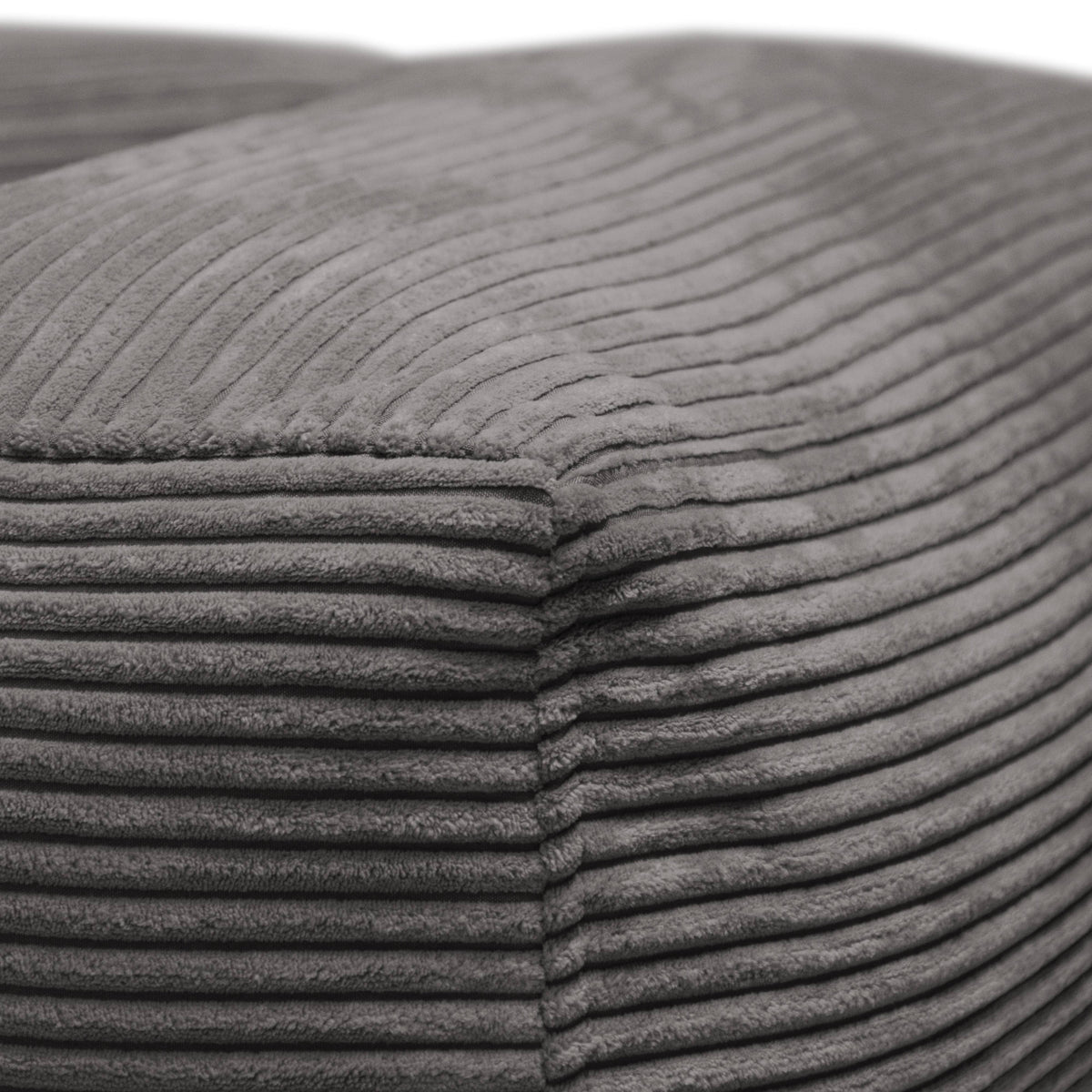 Fauteuil Pouf en Velours Côtelé