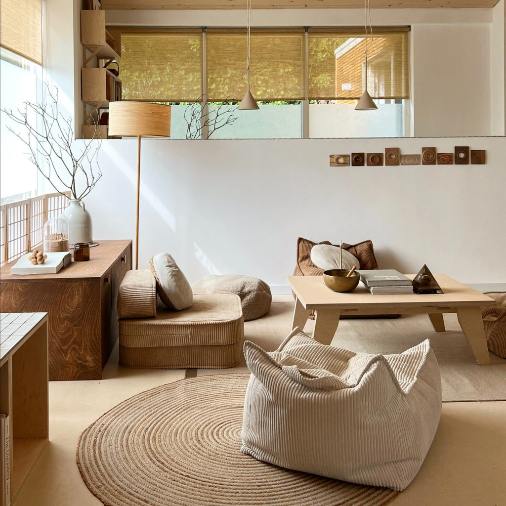 Fauteuil Pouf Enfant - Beige