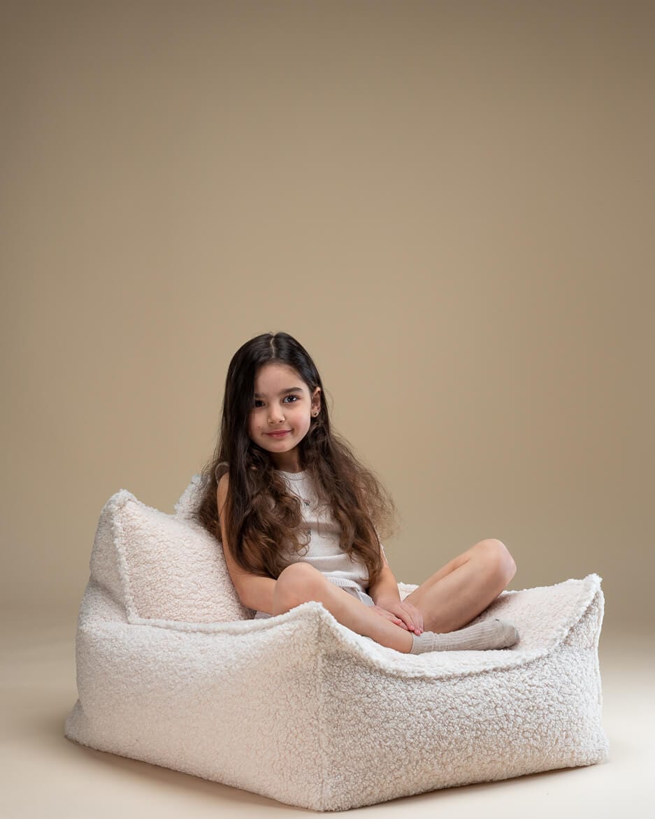 Fauteuil Pouf Enfant - Blanc