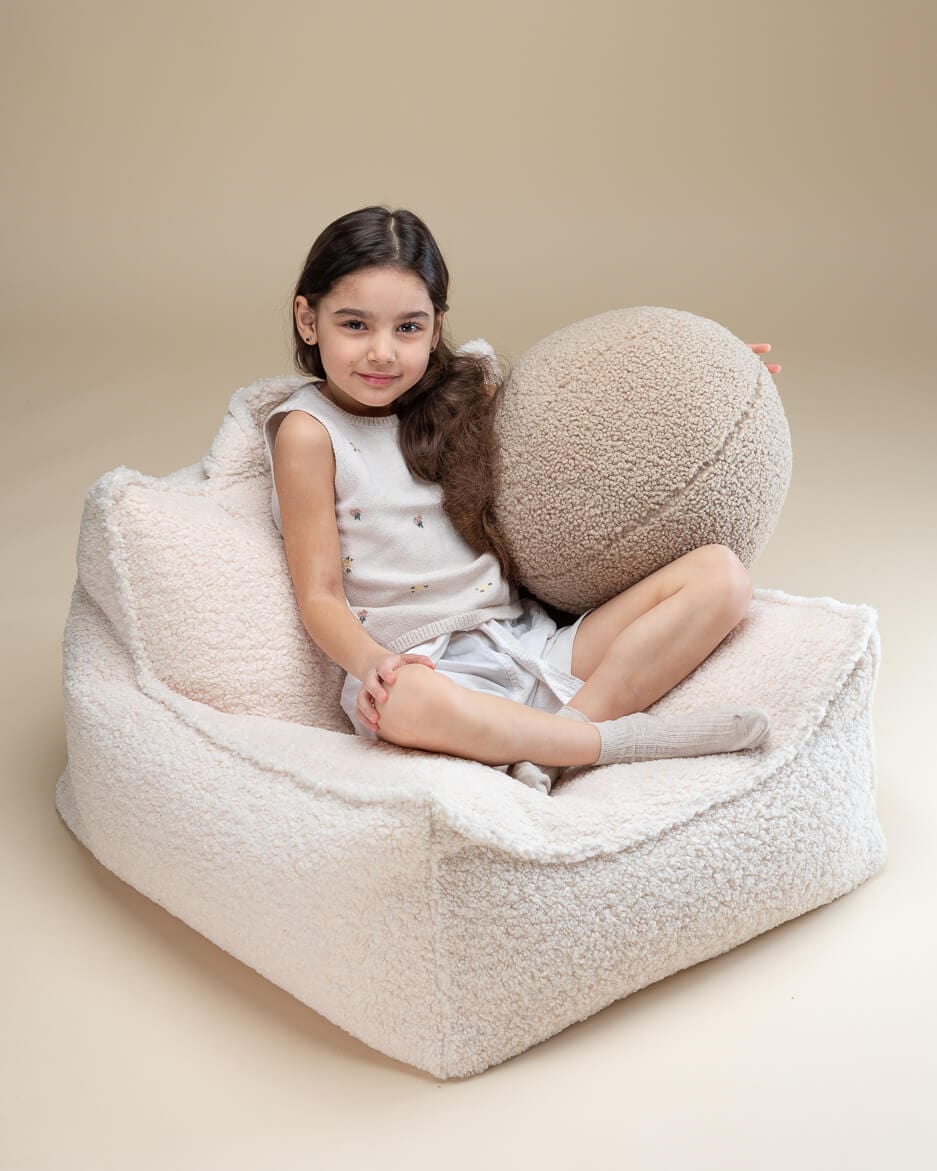 Fauteuil Pouf Enfant - Blanc