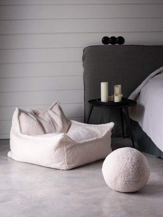 Fauteuil Pouf Enfant - Blanc