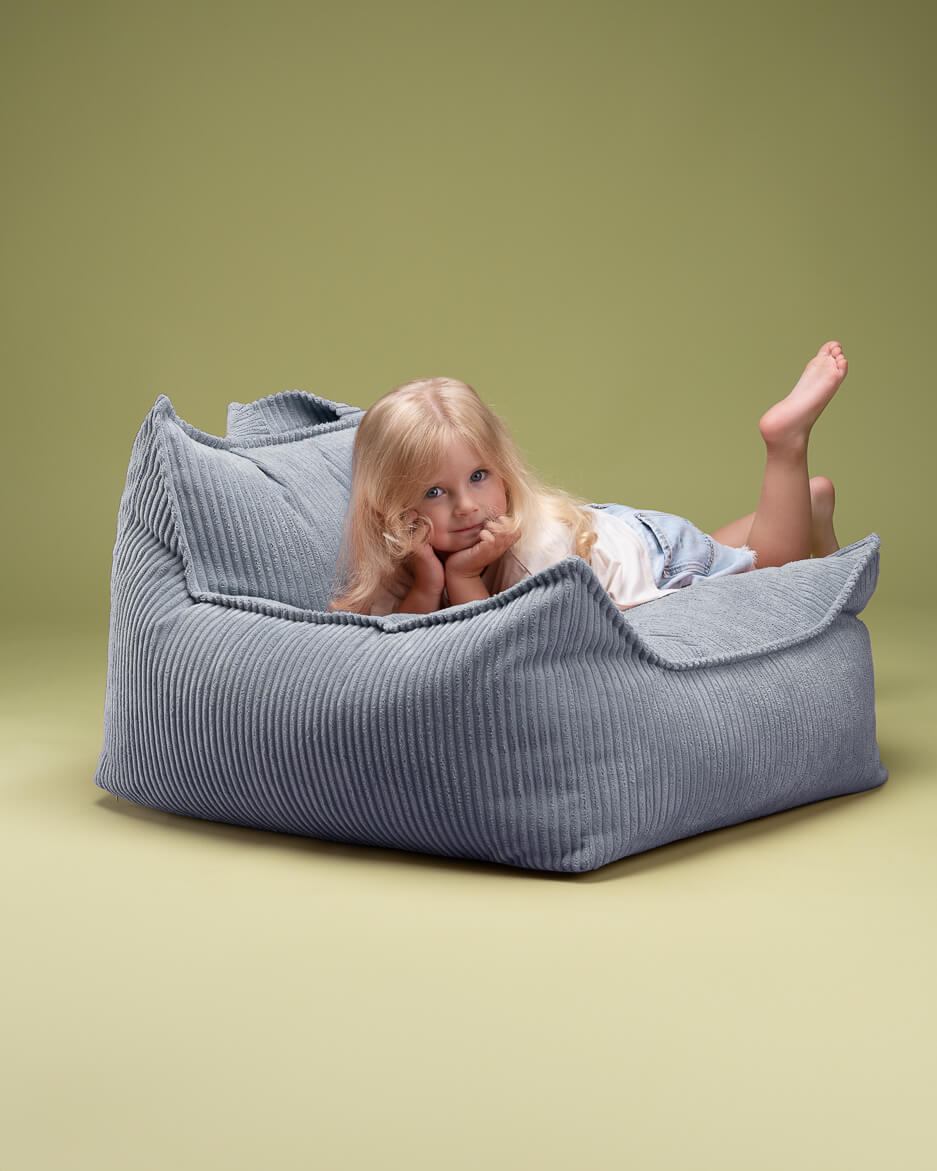 Fauteuil Pouf Enfant - Bleu