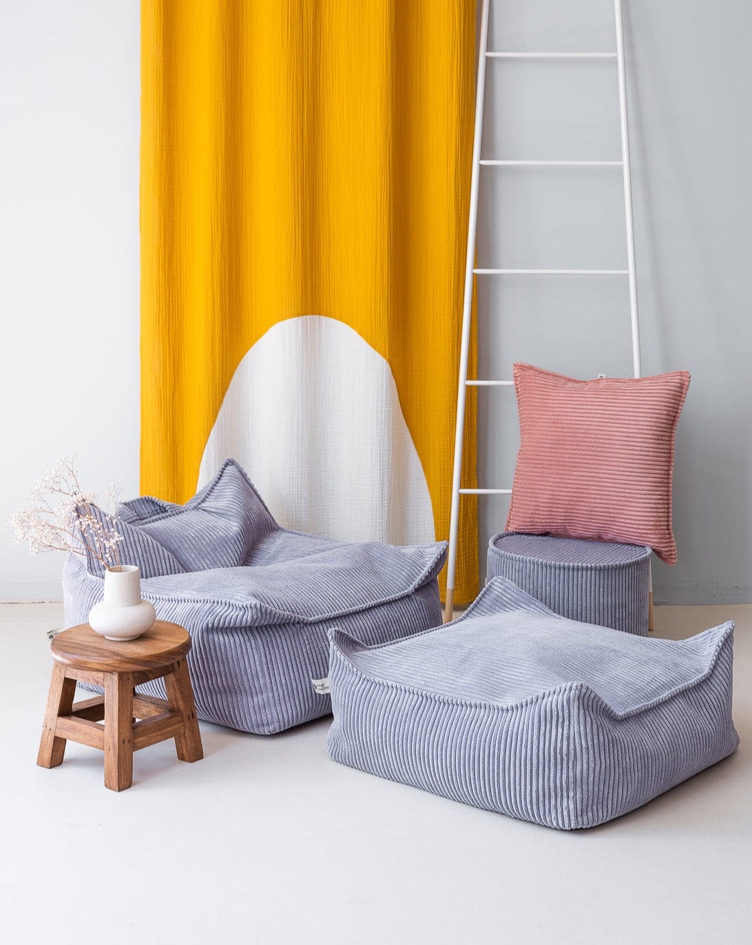 Fauteuil Pouf Enfant - Bleu