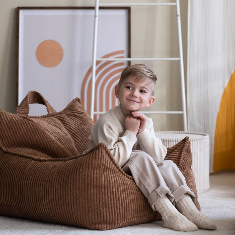 Fauteuil Pouf Enfant - Marron