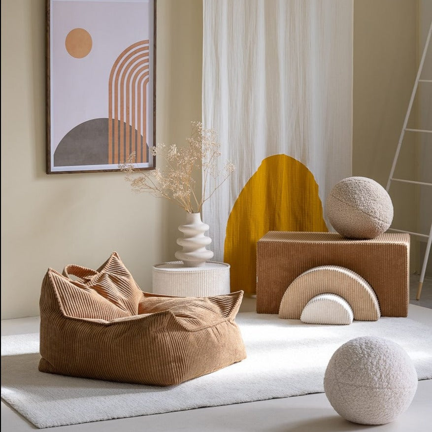 Fauteuil Pouf Enfant - Marron