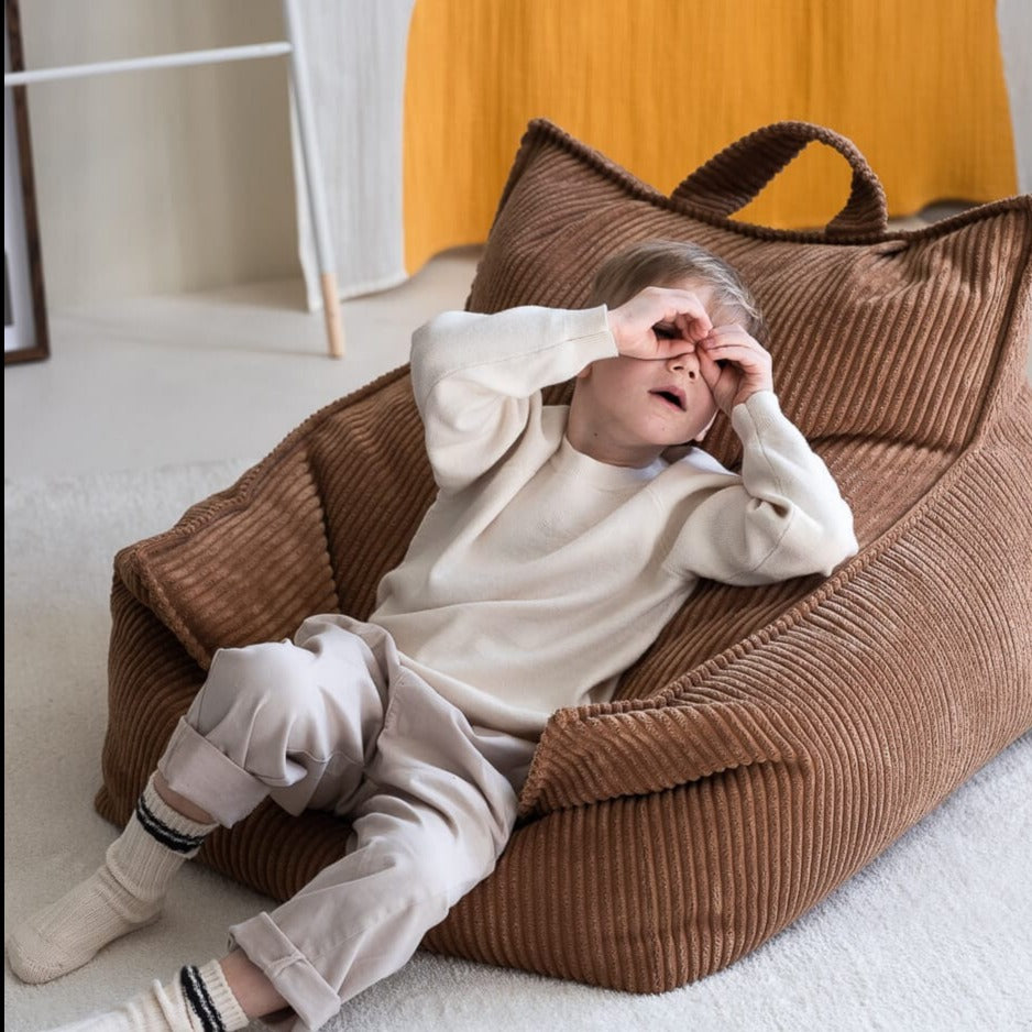 Fauteuil Pouf Enfant - Marron
