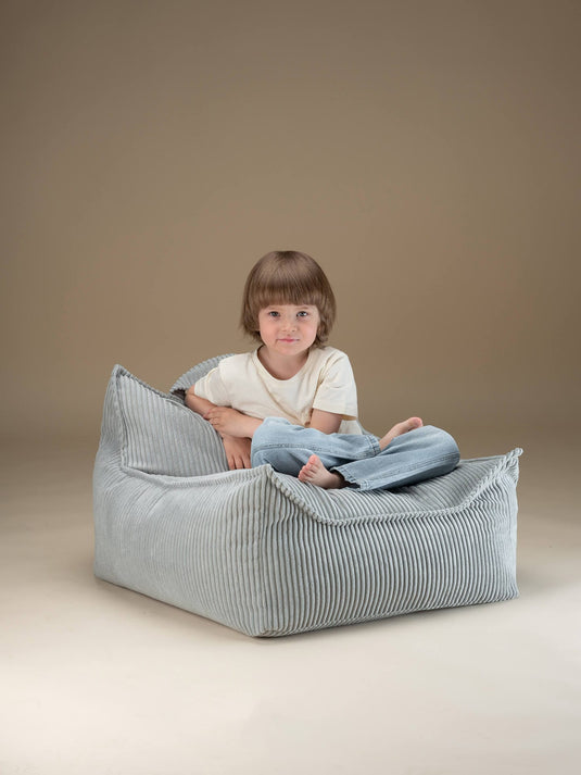 Fauteuil Pouf Enfant - Vert d'Eau