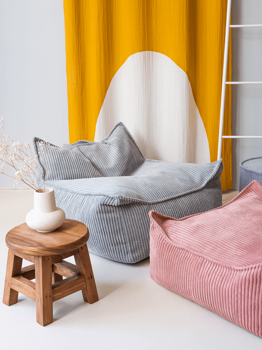 Fauteuil Pouf Enfant - Vert d'Eau