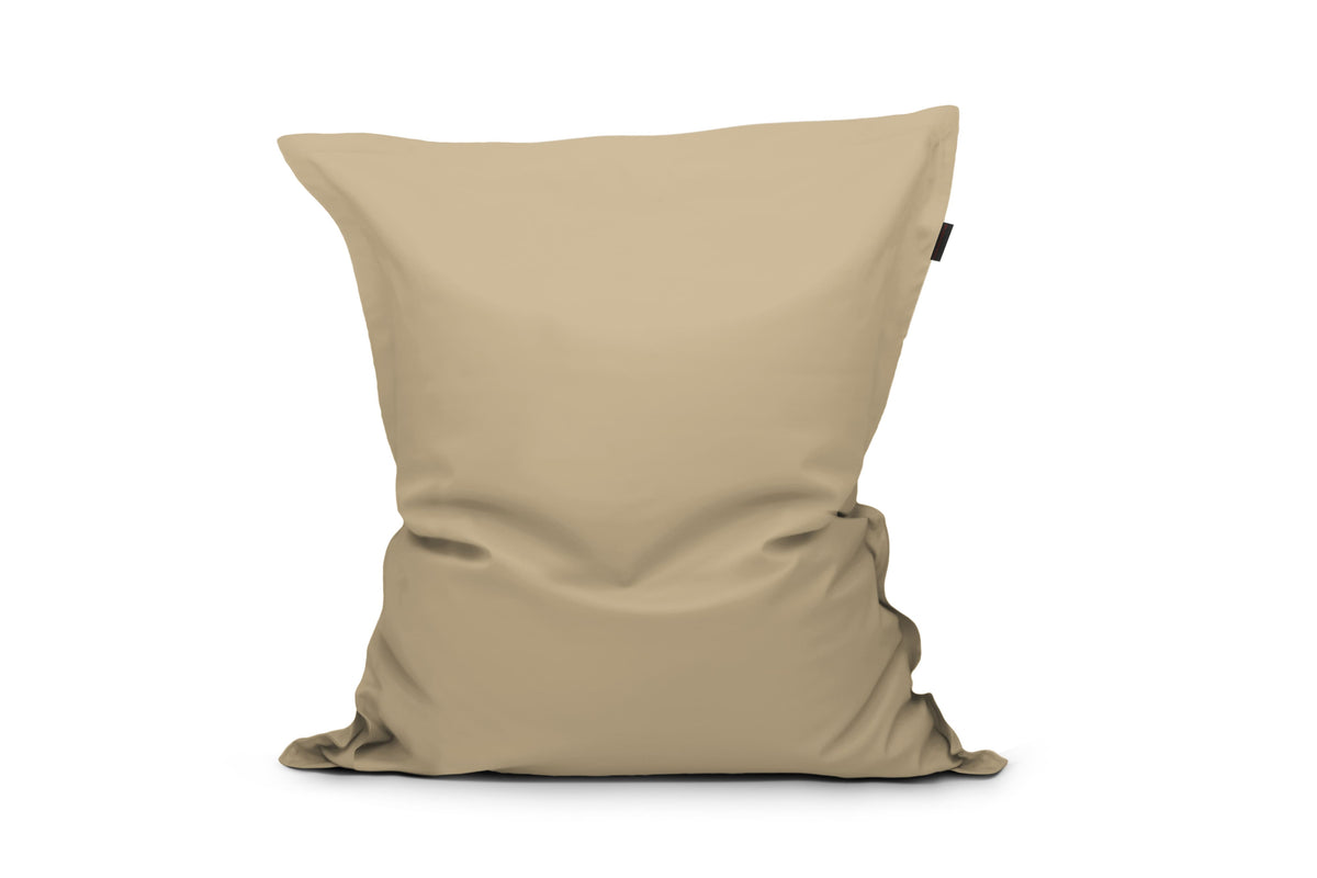 Gros Coussin Pouf Beige Crème
