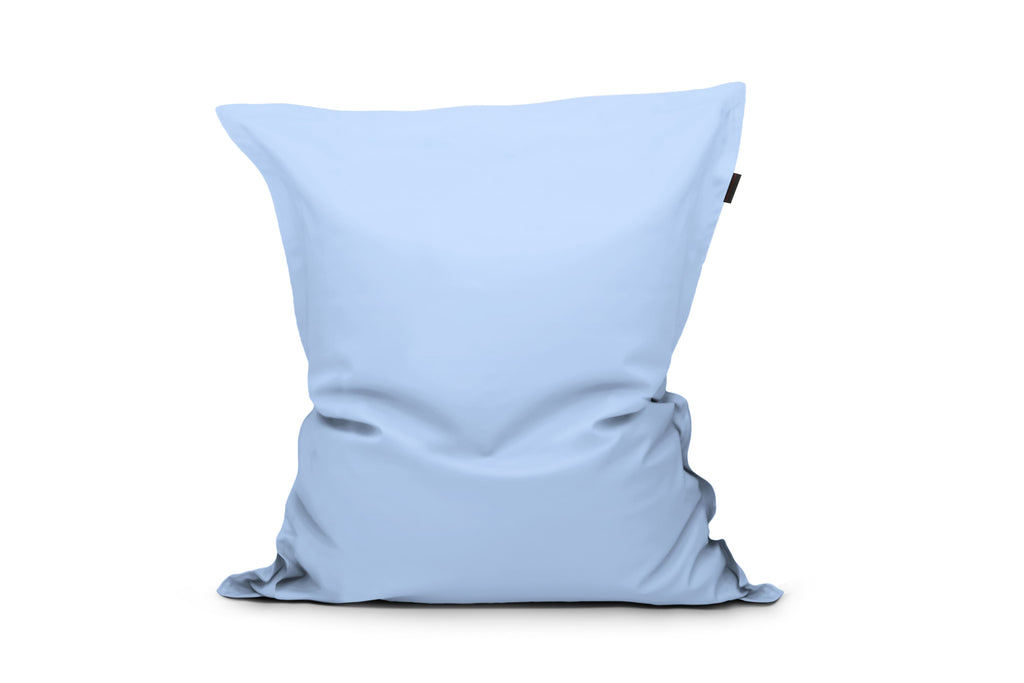 Gros Coussin Pouf Bleu Ciel