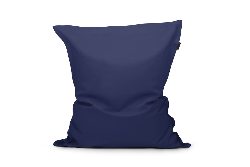 Gros Coussin Pouf Bleu Roi