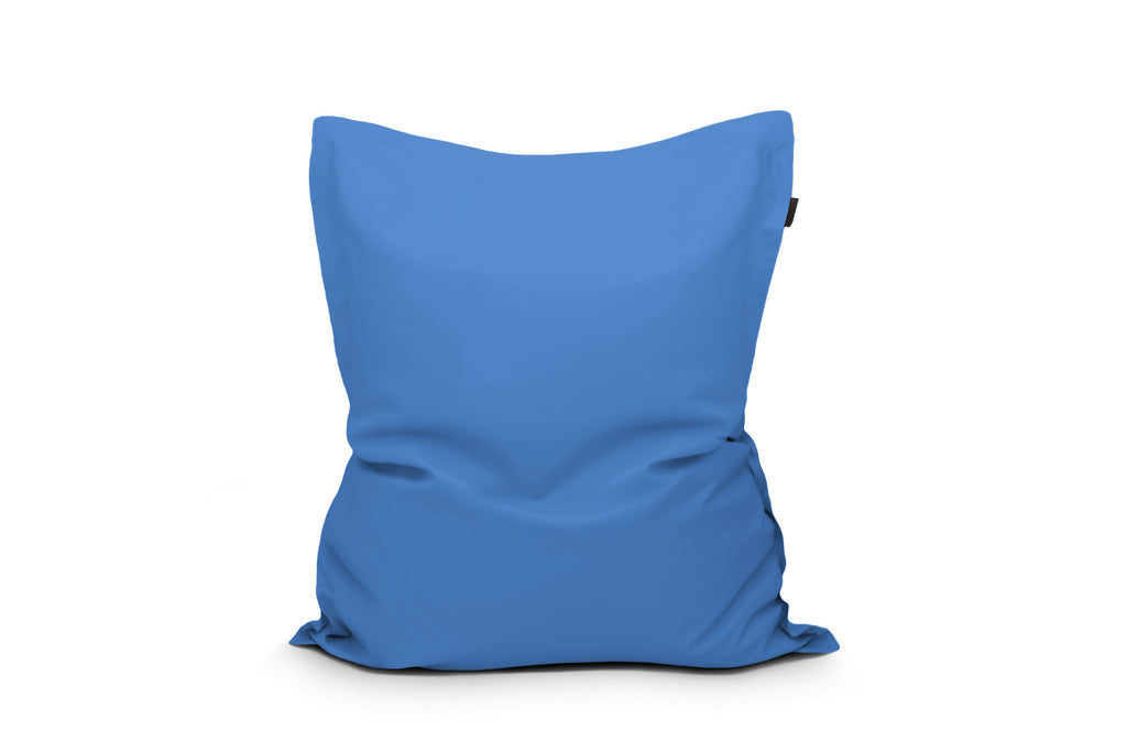 Gros Coussin Pouf Extérieur Bleu de France