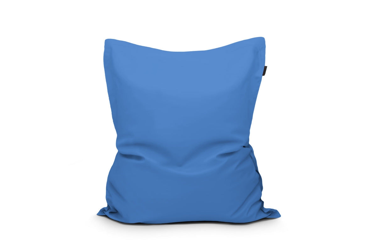 Gros Coussin Pouf Extérieur Bleu de France