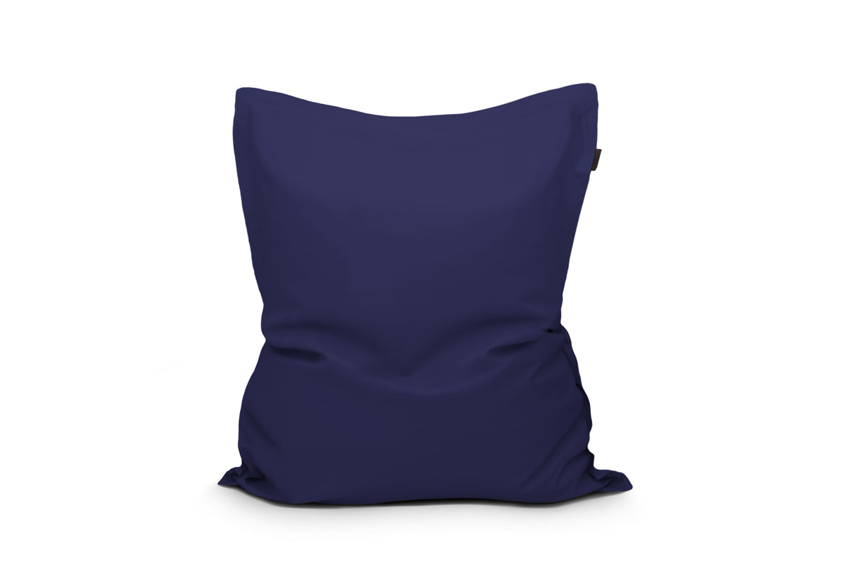 Gros Coussin Pouf Extérieur Bleu Marine