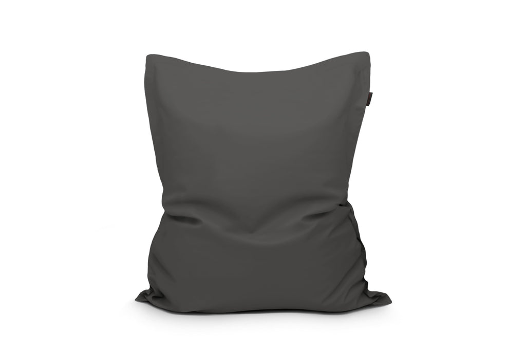 Gros Coussin Pouf Extérieur Gris Anthracite