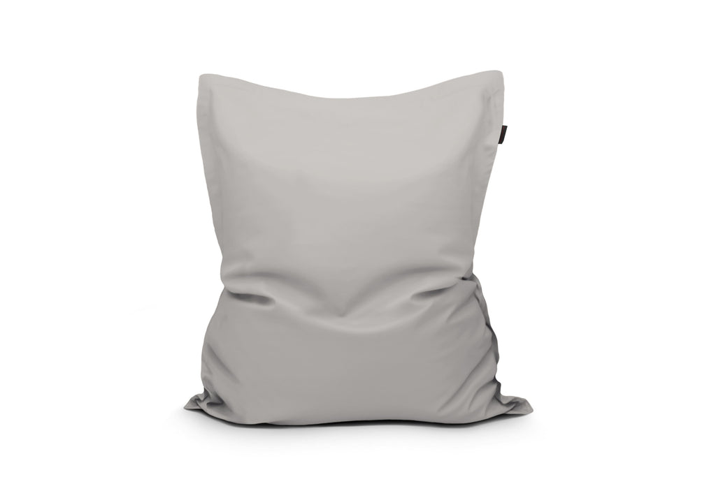Gros Coussin Pouf Extérieur Gris Perle
