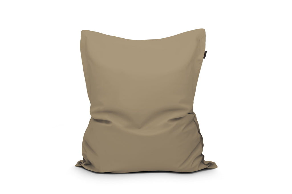 Gros Coussin Pouf Extérieur Marron Beige