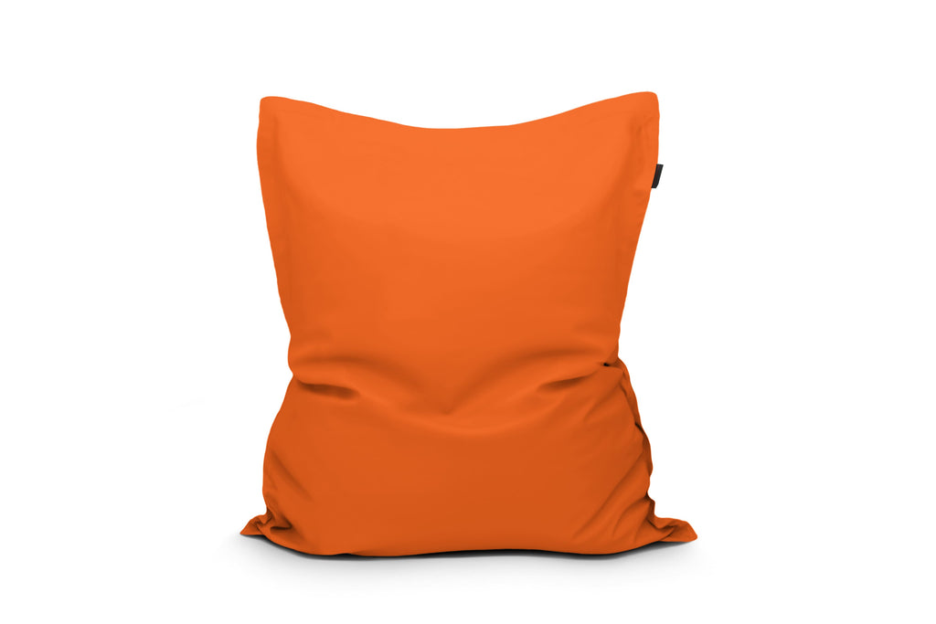 Gros Coussin Pouf Extérieur Orange Mandarine