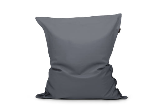 Gros Coussin Pouf Gris Anthracite