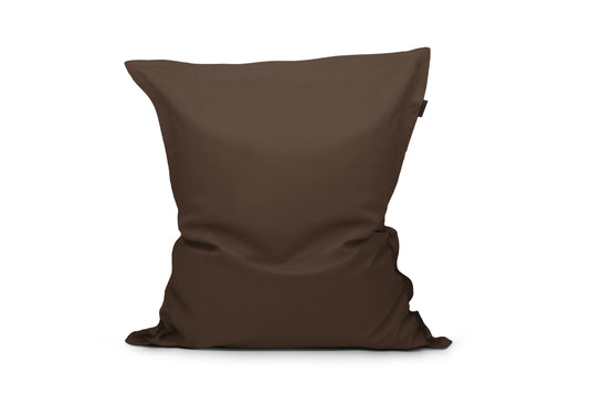 Gros Coussin Pouf Marron Chocolat