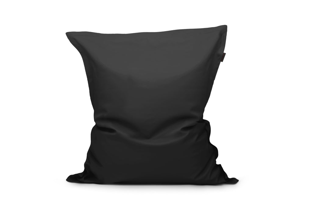 Gros Coussin Pouf Noir Profond