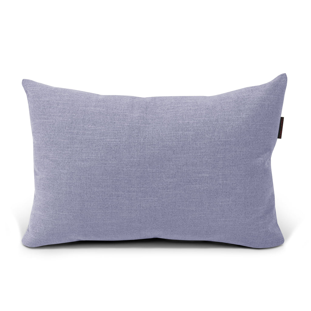 Gros Coussin Pouf pour Salon Bleu Ardoise Beaumont Concept