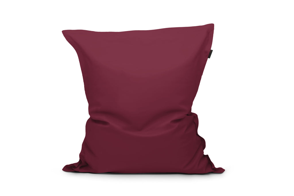 Gros Coussin Pouf Rouge Bordeaux