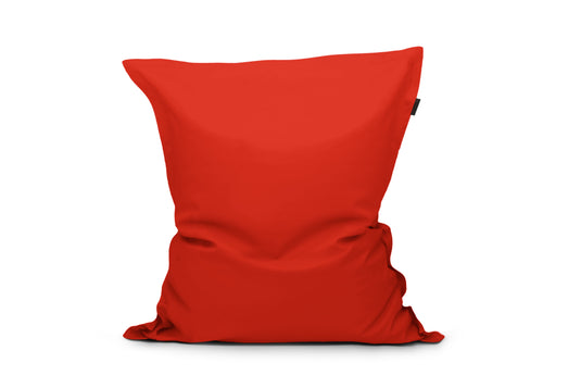 Gros Coussin Pouf Rouge Garance