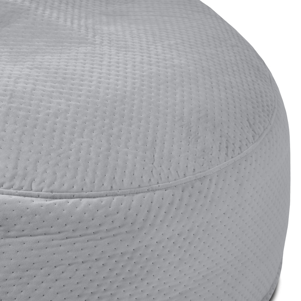 Gros Pouf en Velours Capitonné Beaumont Concept