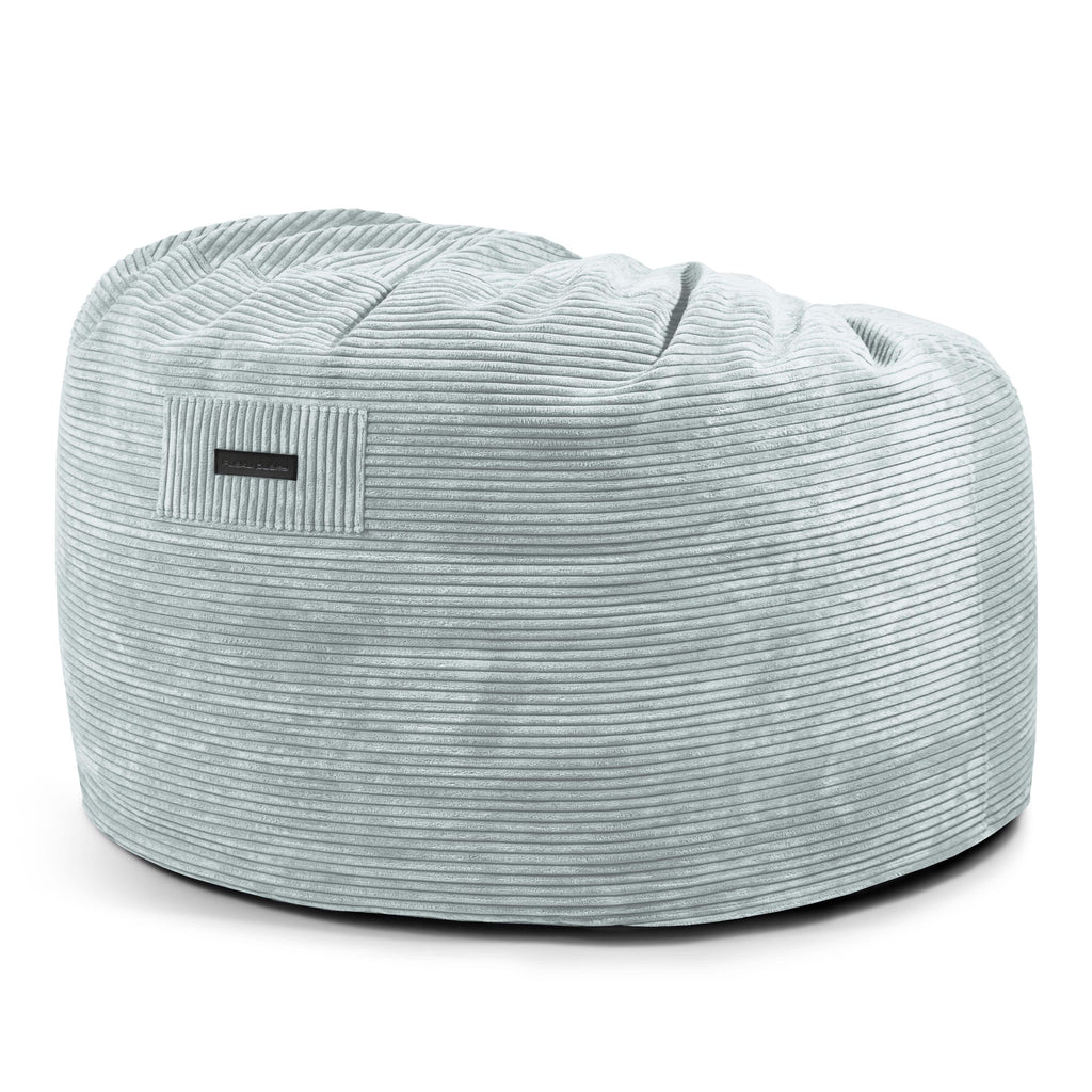 Gros Pouf en Velours Cotelé Pouf Français