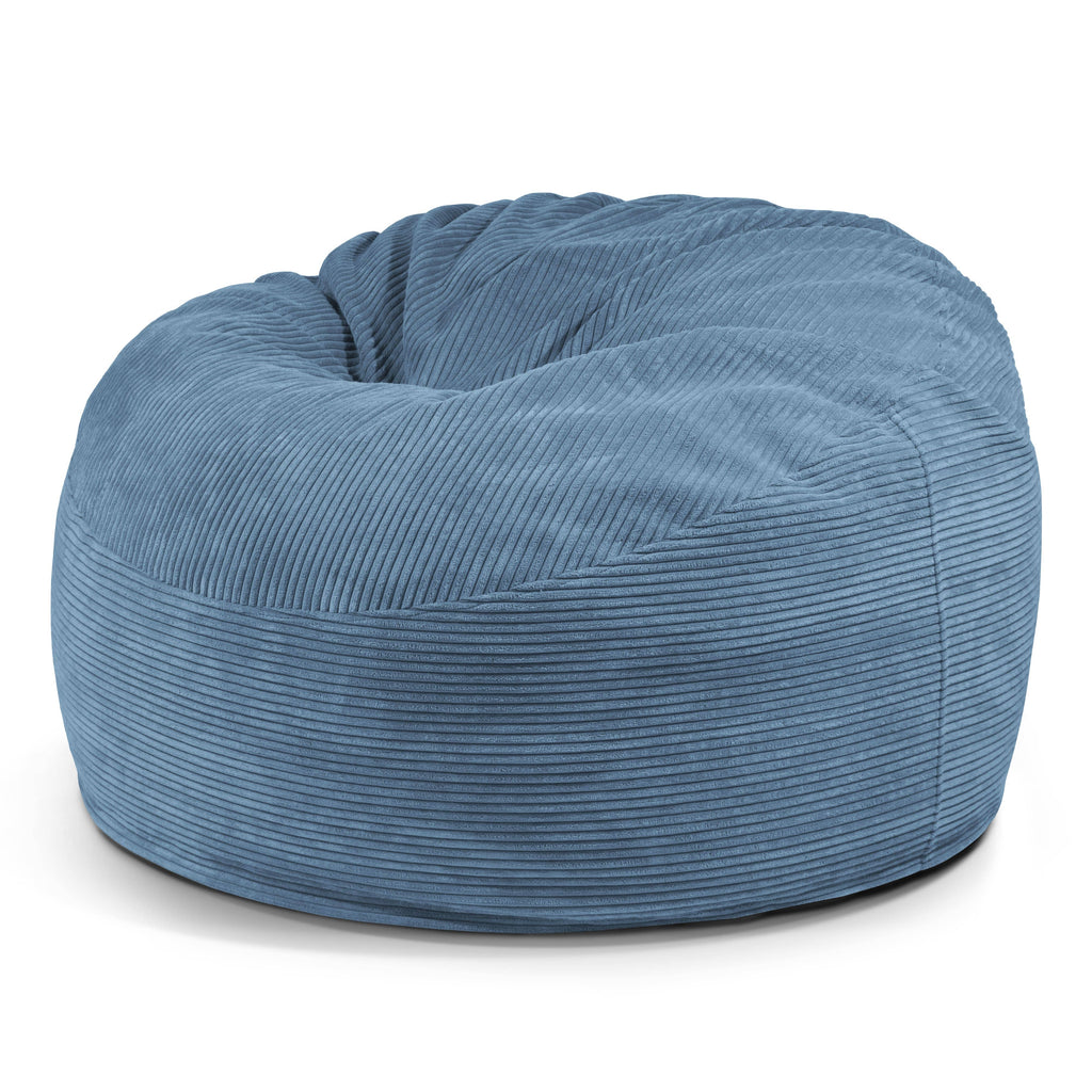 Gros Pouf en Velours Cotelé Pouf Français