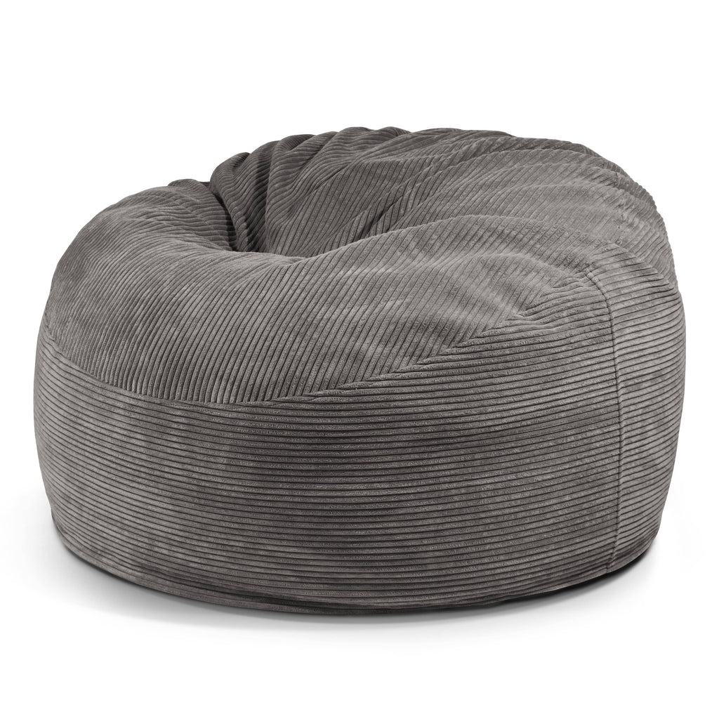 Gros Pouf en Velours Cotelé Pouf Français