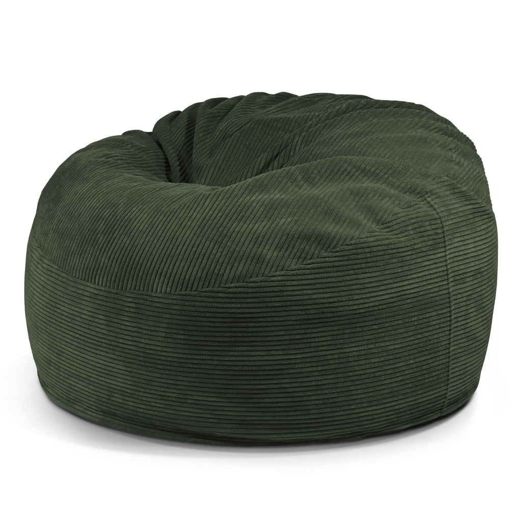 Gros Pouf en Velours Cotelé Pouf Français