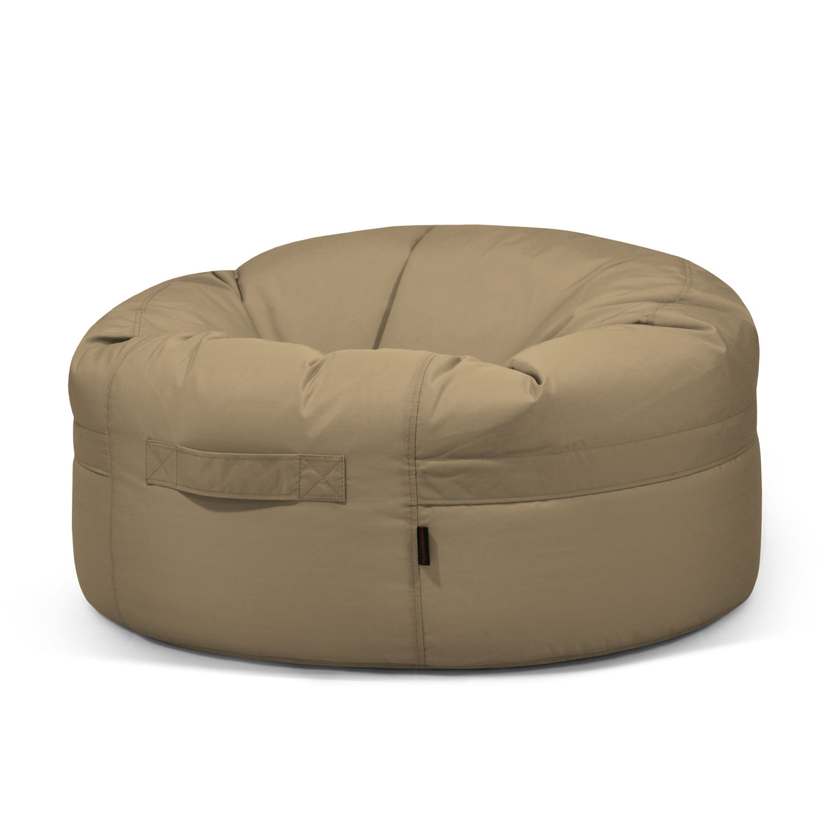 Gros Pouf Rond Exterieur Marron Beige