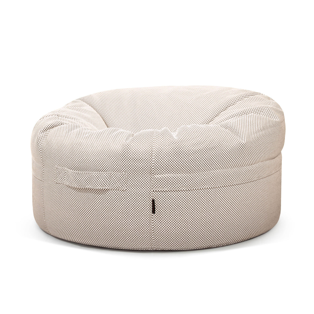 Gros Pouf Rond Piscine Beige Crème