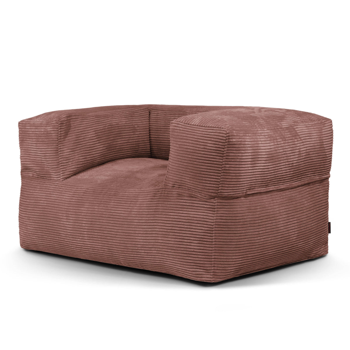 Housse de Fauteuil Pouf Rose Taupe