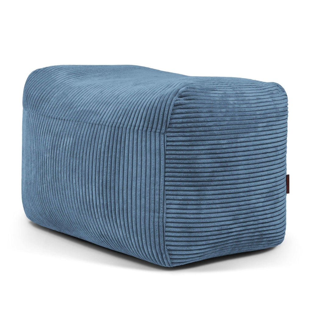 Housse de Pouf de Repose Pied Bleu Canard