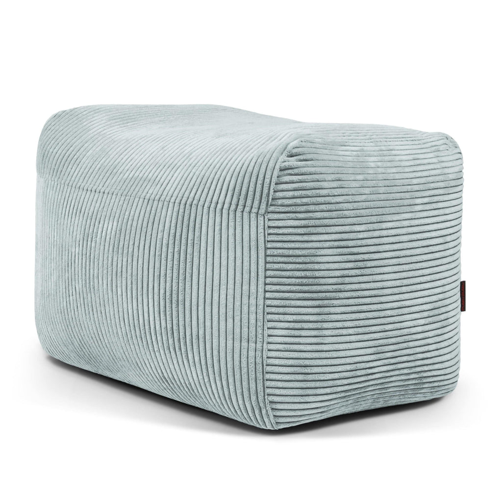 Housse de Pouf de Repose Pied Vert d'eau