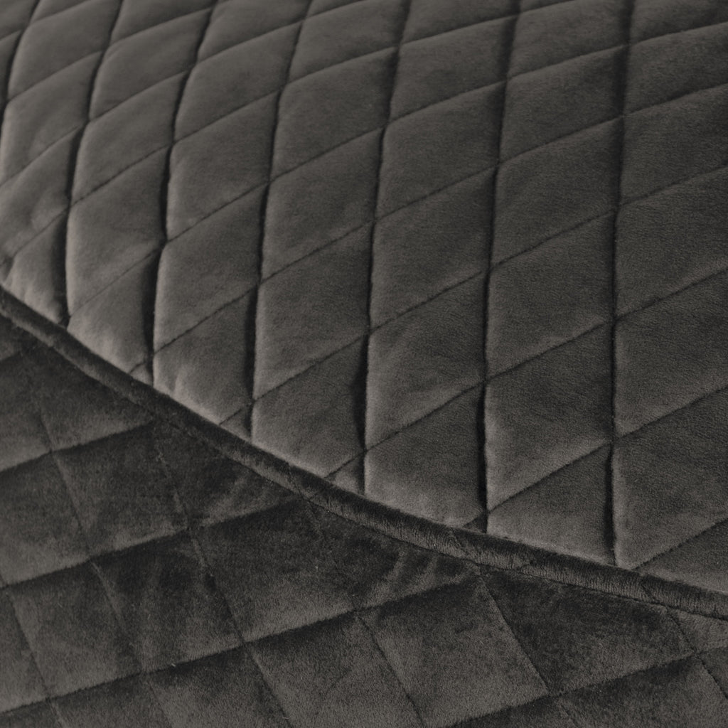 Housse de Pouf XXL en Velours Matelassé