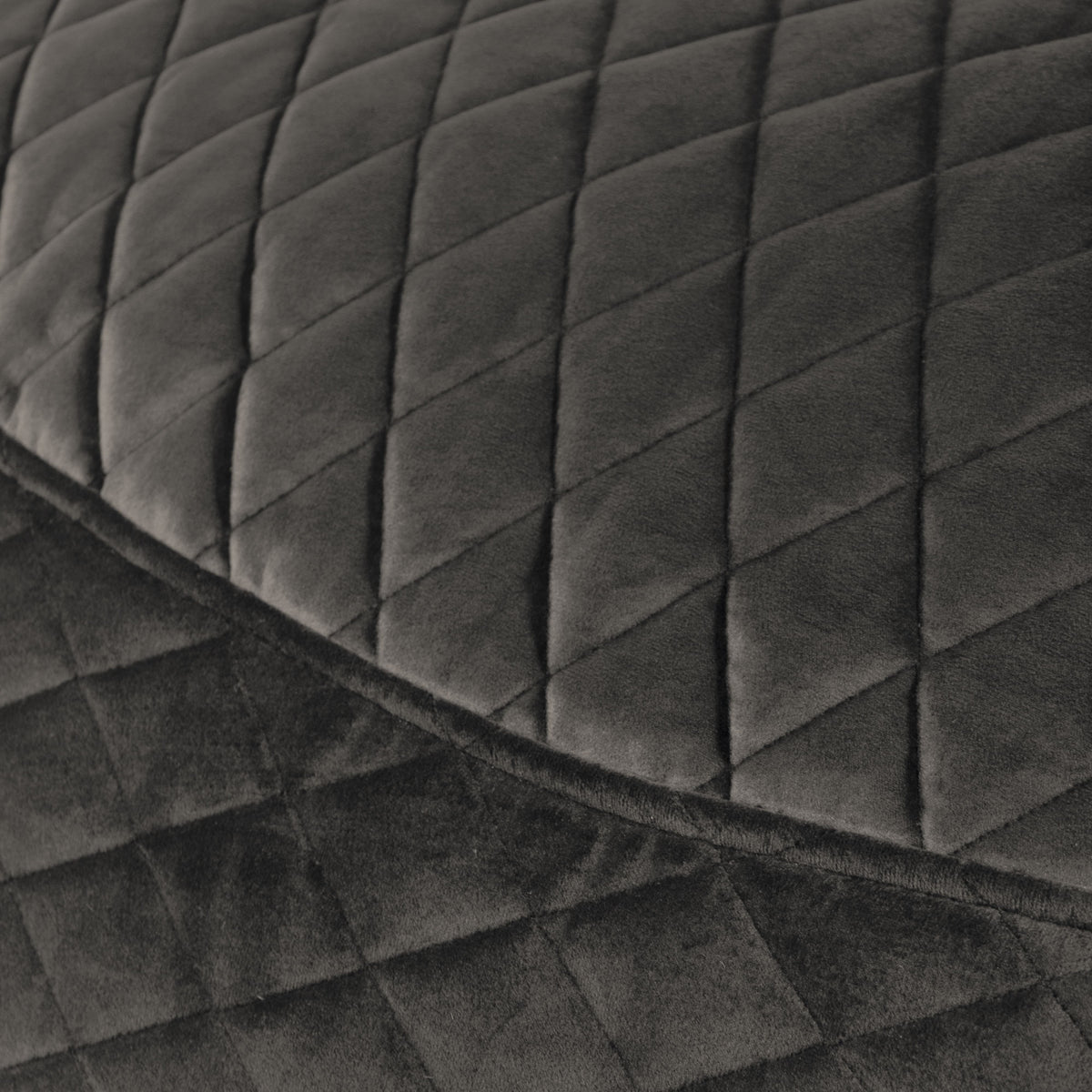 Housse de Pouf XXL en Velours Matelassé