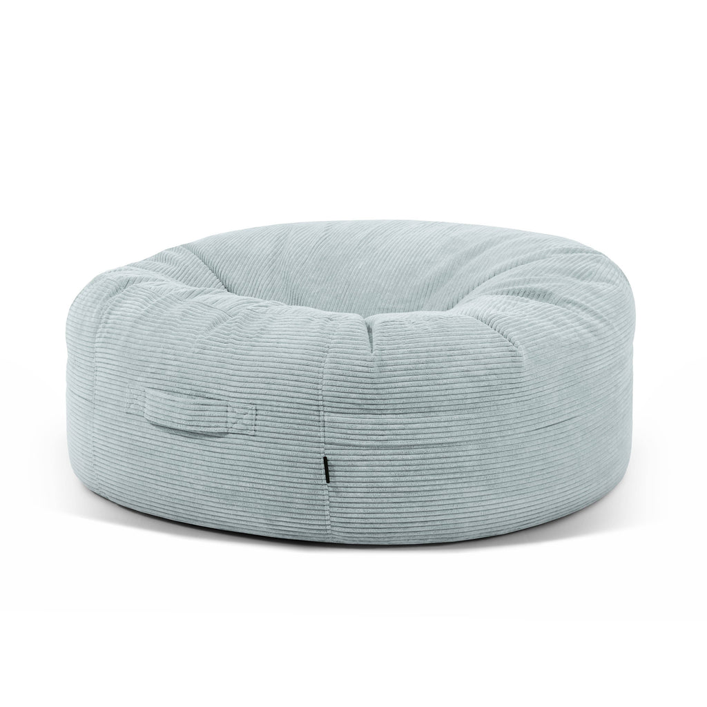 Housse Grand Pouf Rond Vert d'eau