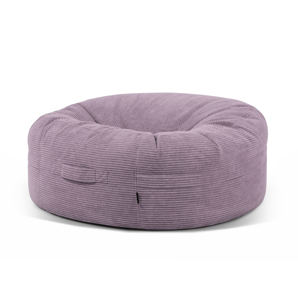 Housse Grand Pouf Rond Violet Lavande