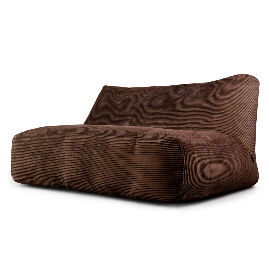 Housse Pouf Canape 3 places Marron Chocolat