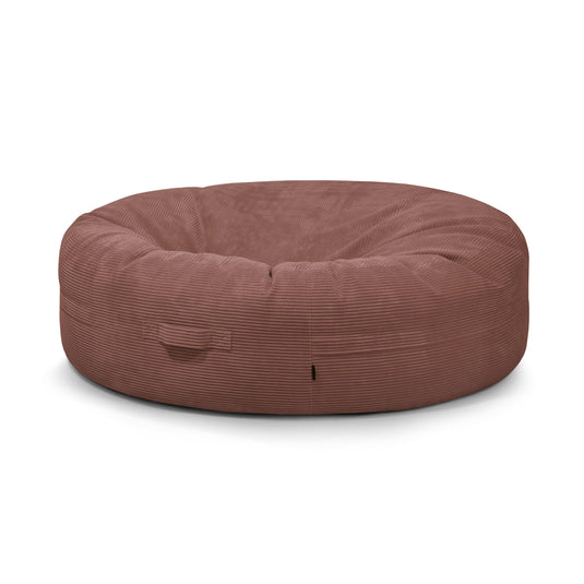 Housse Pouf Geant Rose Taupe