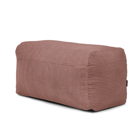 Housse Pouf Rectangulaire Rose Taupe
