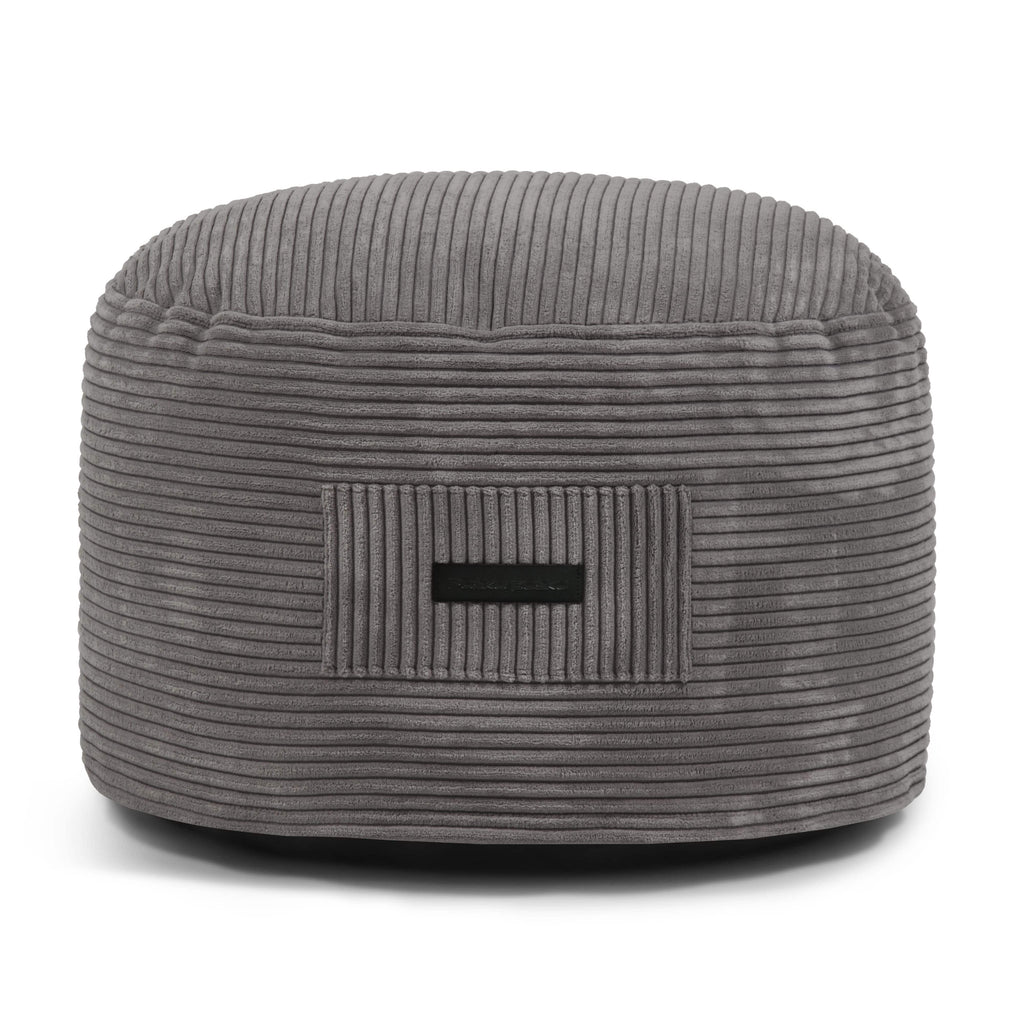 Housse pour Petit Pouf Gris Anthracite