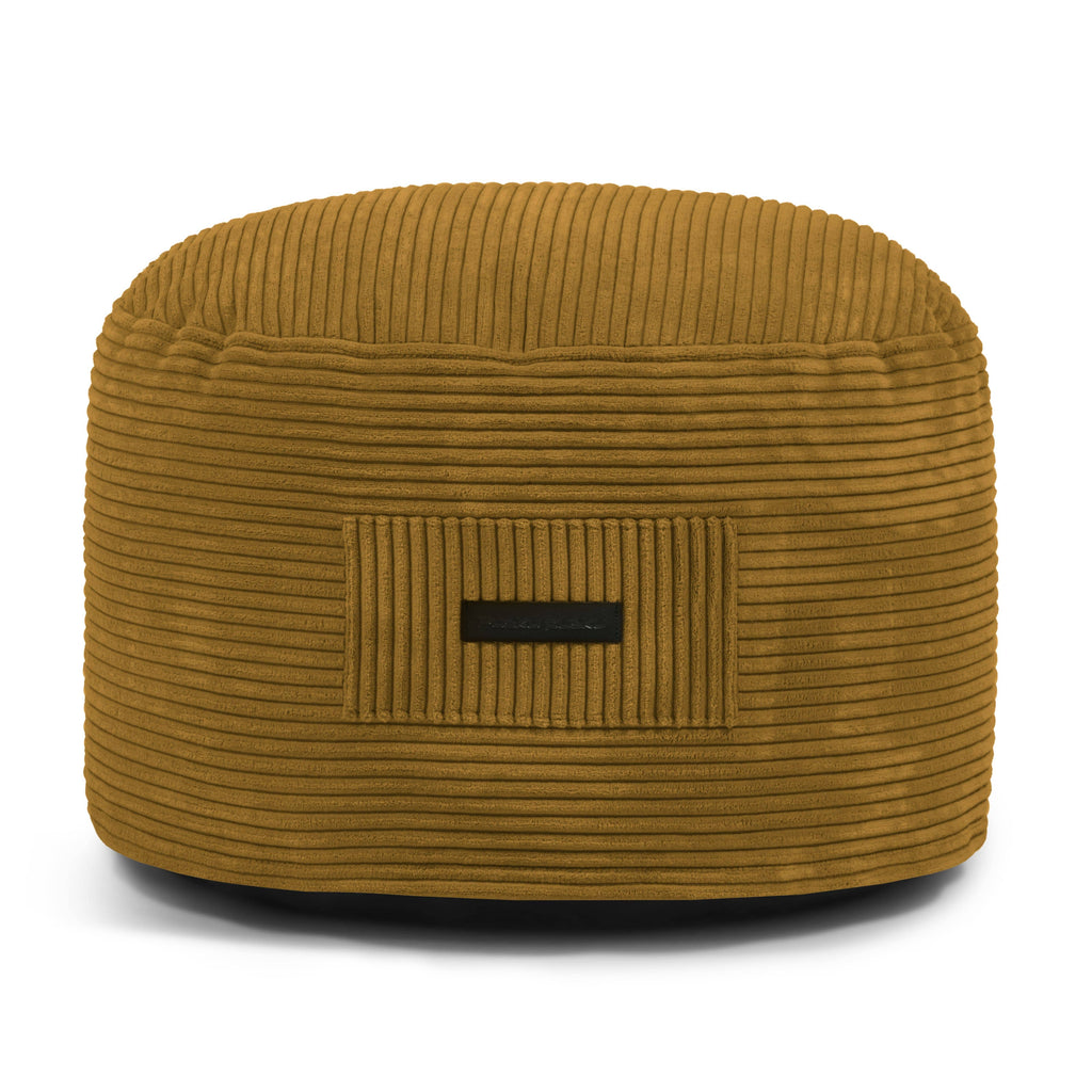 Housse pour Petit Pouf Jaune Ocre